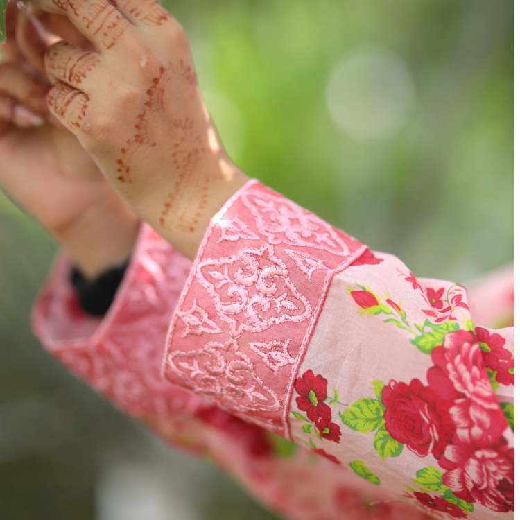 Rosalia – 2-Piece Printed & Embroidered Lawn Set
