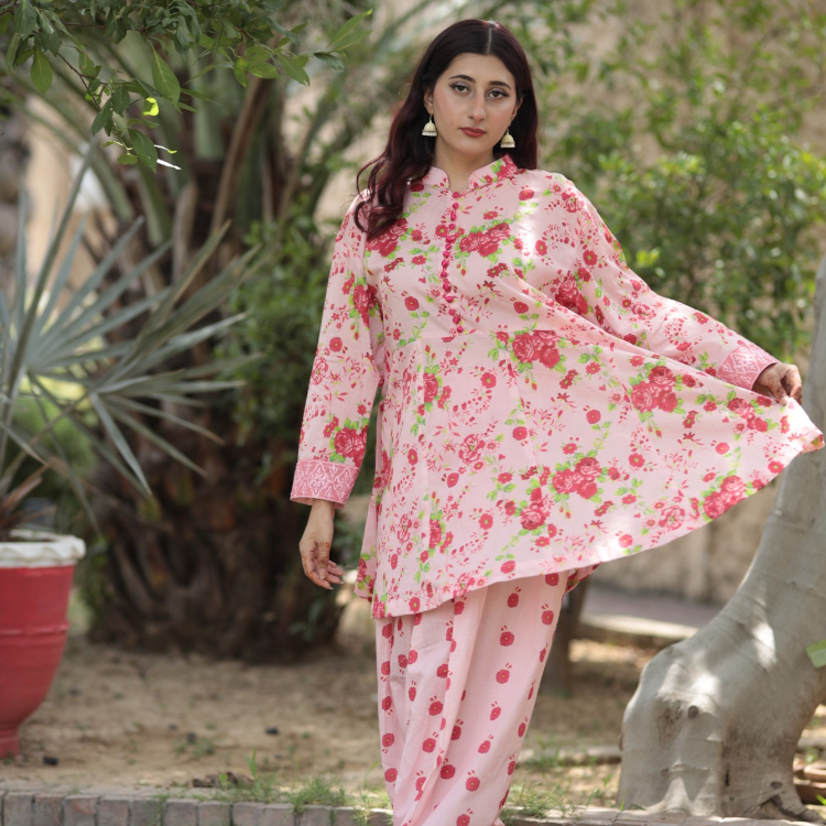 Rosalia – 2-Piece Printed & Embroidered Lawn Set