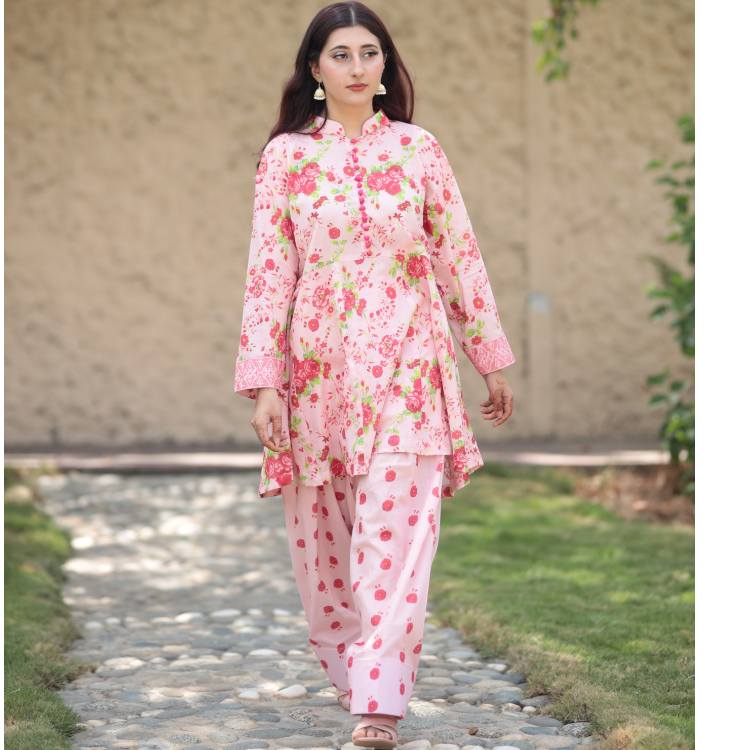 Rosalia – 2-Piece Printed & Embroidered Lawn Set