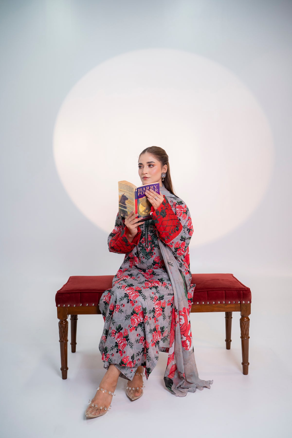 Scarlet Mist – 3-Piece Printed & Embroidered Lawn Suit